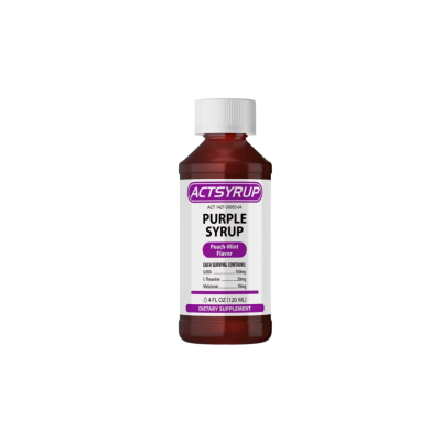 Actsyrup: purple peach mint